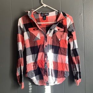 Polly & Esther Hooded Plaid/Flannel